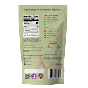 "Cacao Mint" Plant-Powered Hard Candy with Organic Cacao and Peppermint