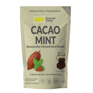 "Cacao Mint" Hard Candy with Organic Cacao and Peppermint