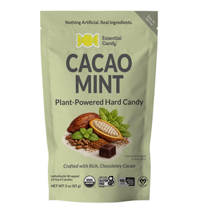 "Cacao Mint" Hard Candy with Organic Cacao and Peppermint
