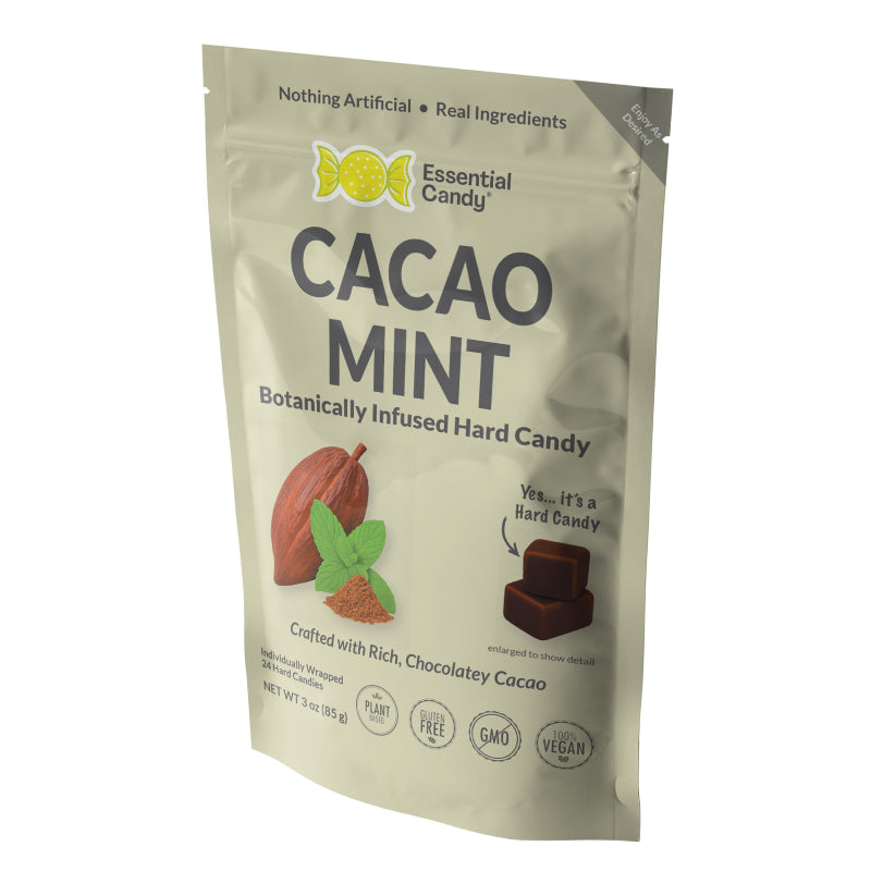 "Cacao Mint" Hard Candy with Organic Cacao and Peppermint