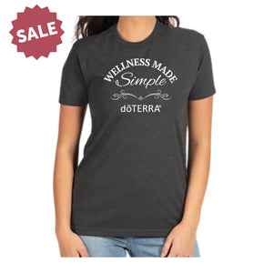 Unisex ’doTERRA® Wellness Made Simple’ Short-Sleeve Shirt Charcoal / Small (S)