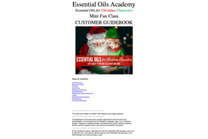 Essential Oils For Christmas Characters Oil Academy Digital Online Class