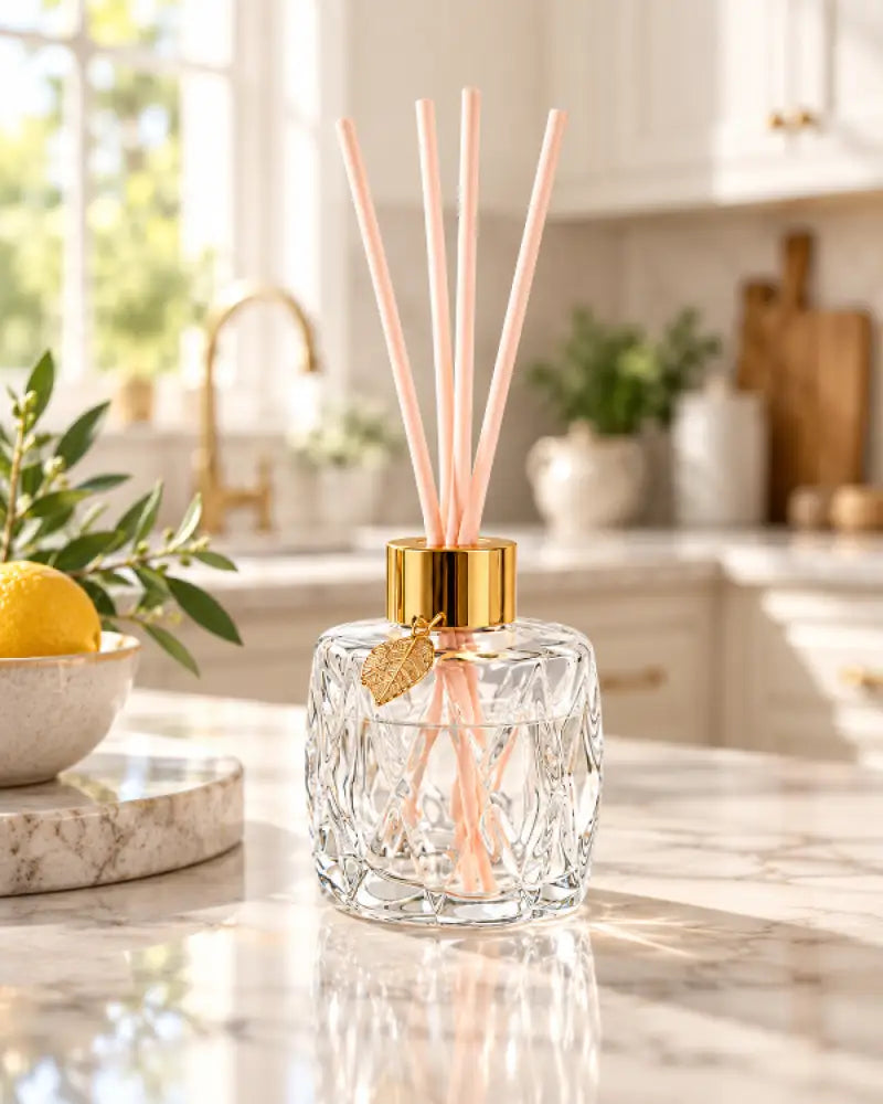 Elegant Essential Oil Glass Reed Diffuser Set with Recipes – Assorted Styles (Set of 3)