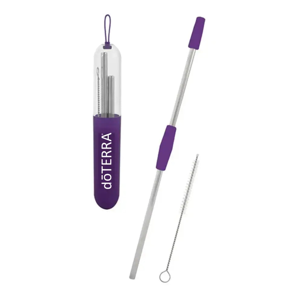dōTERRA Branded Reusable Stainless Steel Drinking Straw