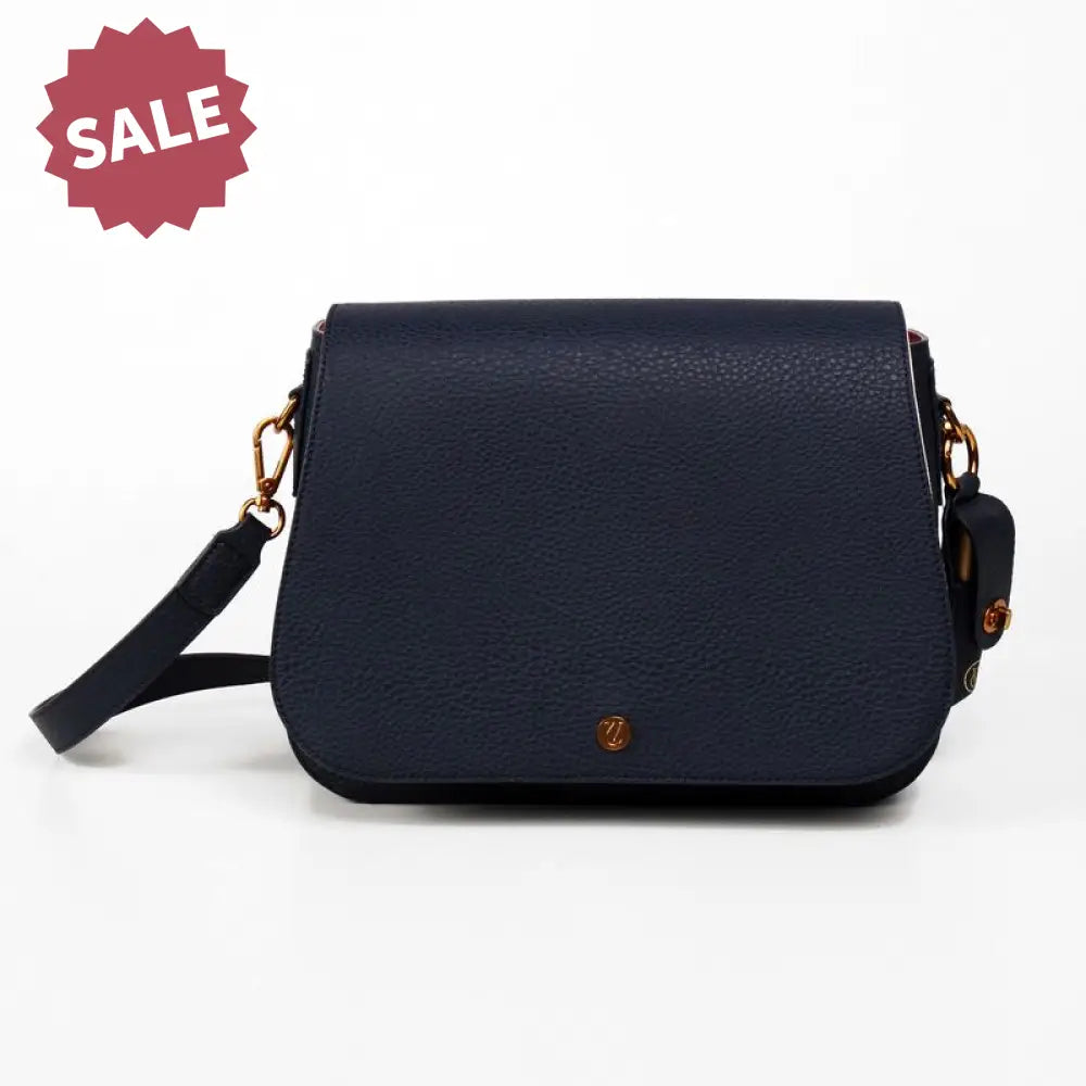 Evie Essential Oil Saddle Bag Navy