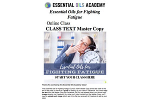 Essential Oils For Fatigue Oil Academy Digital Online Class