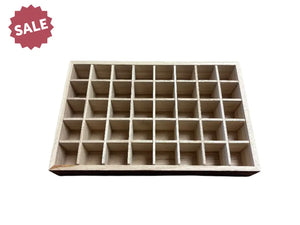Dark Feathergrain Wood Essential Oils Tray (Holds 40 Vials)