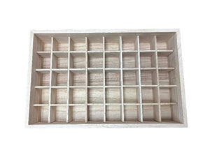 Light Feathergrain Wood Essential Oils Tray (Holds 40 Vials)
