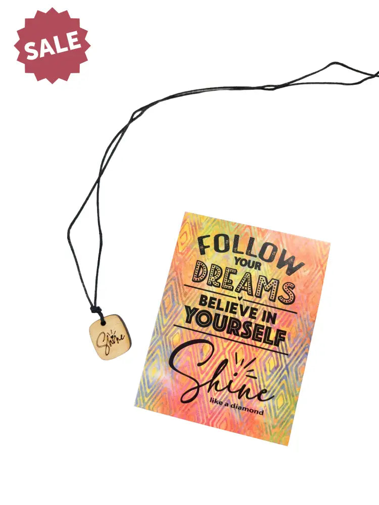 Wooden Diffusing Necklace Shine