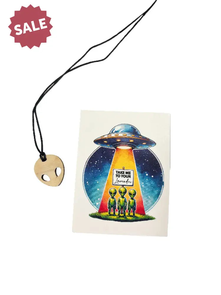 Wooden Diffusing Necklace Alien Head