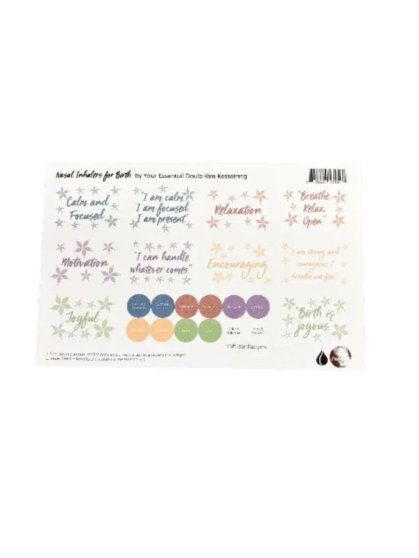 Nasal Inhalers for Birth Make & Take Kit