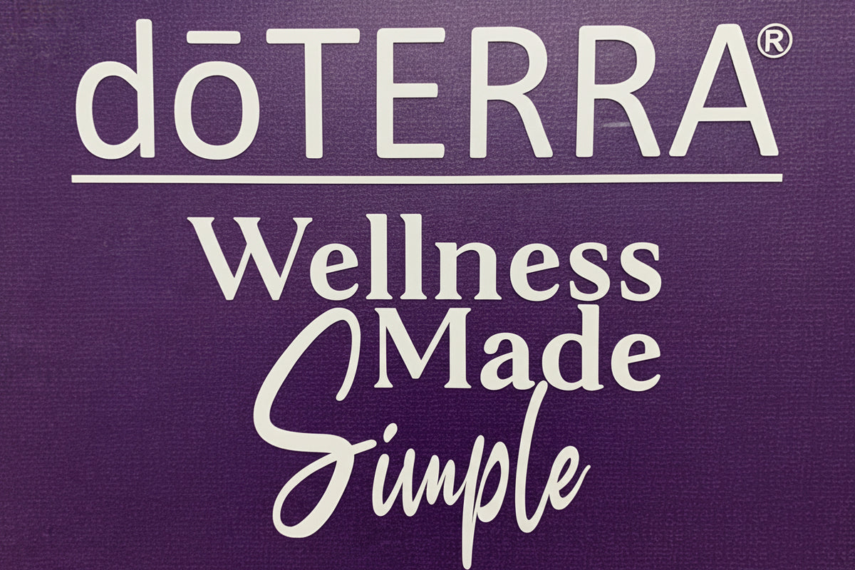 dōTERRA® Wellness Made Simple White Vinyl (9"x7")