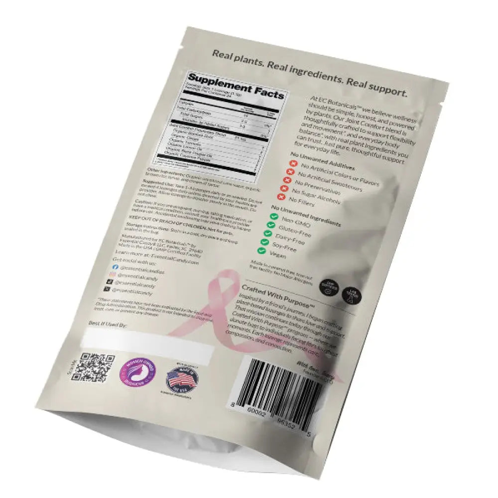 Joint Comfort (Complete) Botanical Lozenges - Supports Joint Comfort &amp; Mobility - Organic Turmeric Ginger Lemon Black