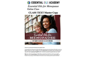 Essential Oils For Menopause Oil Academy Digital Online Class