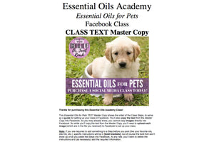 Essential Oils For Pets Oil Academy Digital Online Class