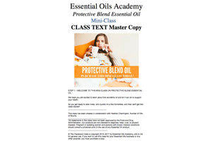 Protective Essential Oil Blend Academy Digital Online Class