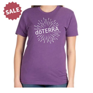 Unisex ’doTERRA®’ Sunburst Short-Sleeve Shirt Purple Rush / Small (S)