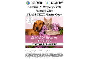 Essential Oil Recipes For Pets Academy Digital Online Class