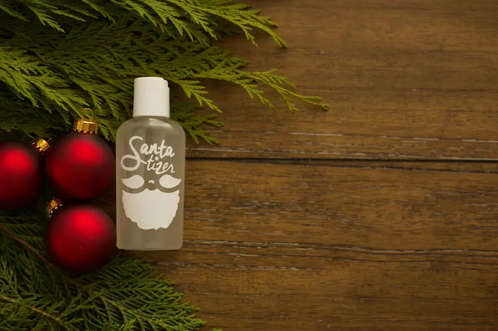 Hand Santa-Tizer Vinyl Label