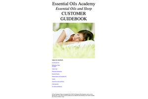 Essential Oils And Sleep Oil Academy Digital Online Class