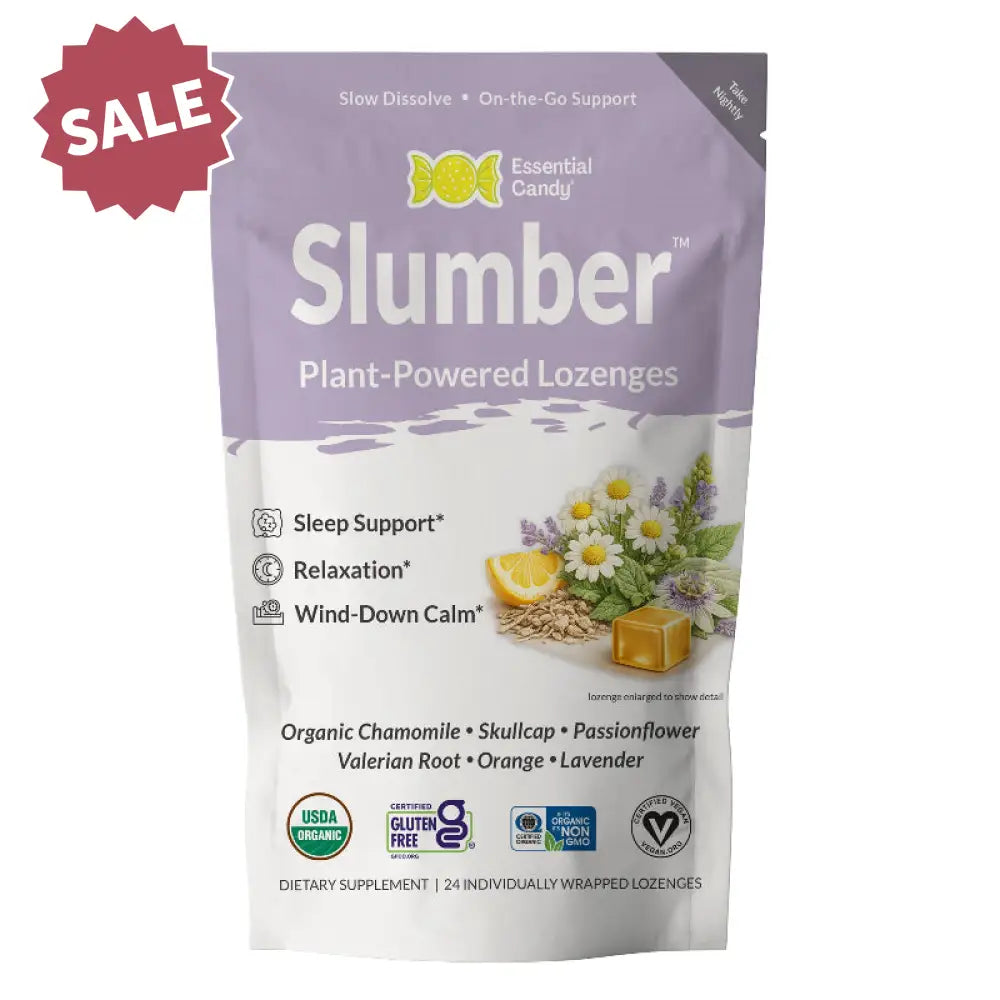 ’Slumber Blend’ Lozenges with Chamomile Skullcap Passionfruit Orange and Lavender