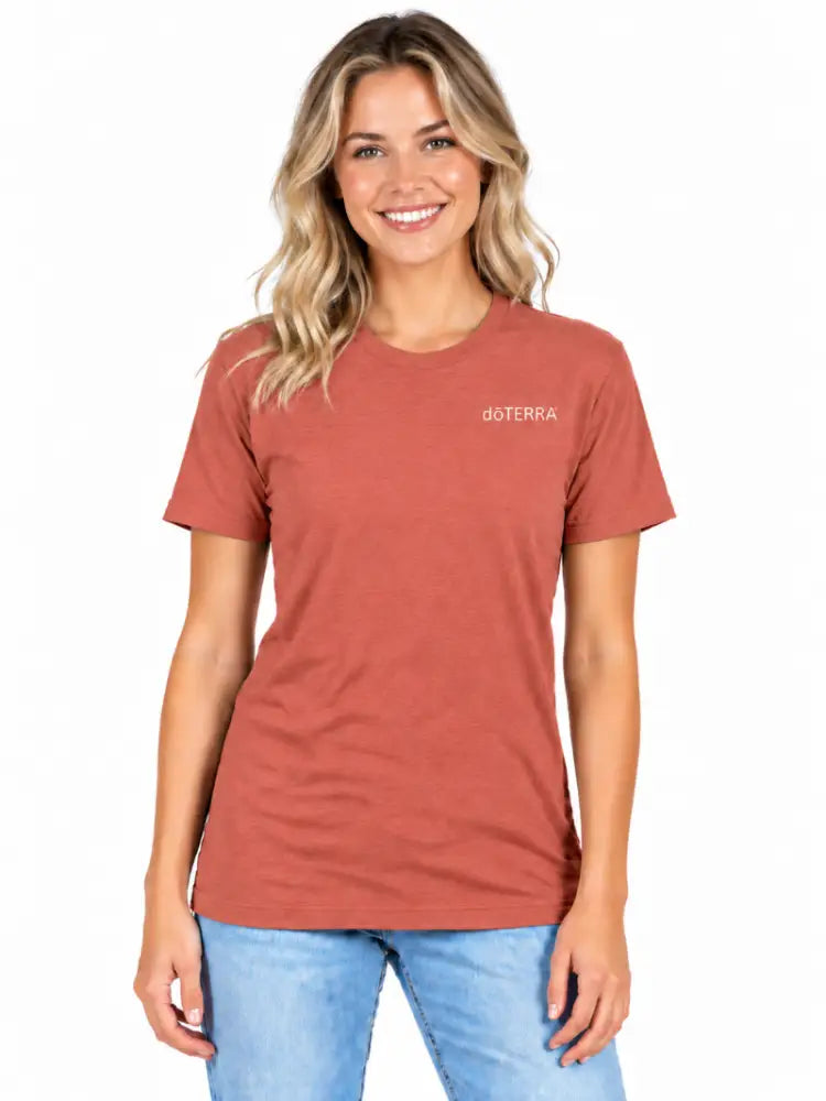 Unisex ’doTERRA®’ Logo Short-Sleeve T-Shirt - Heather Redwood / Small (S)