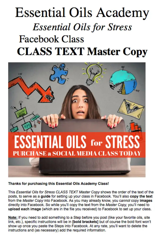 Essential Oils For Stress Oil Academy Digital Online Class