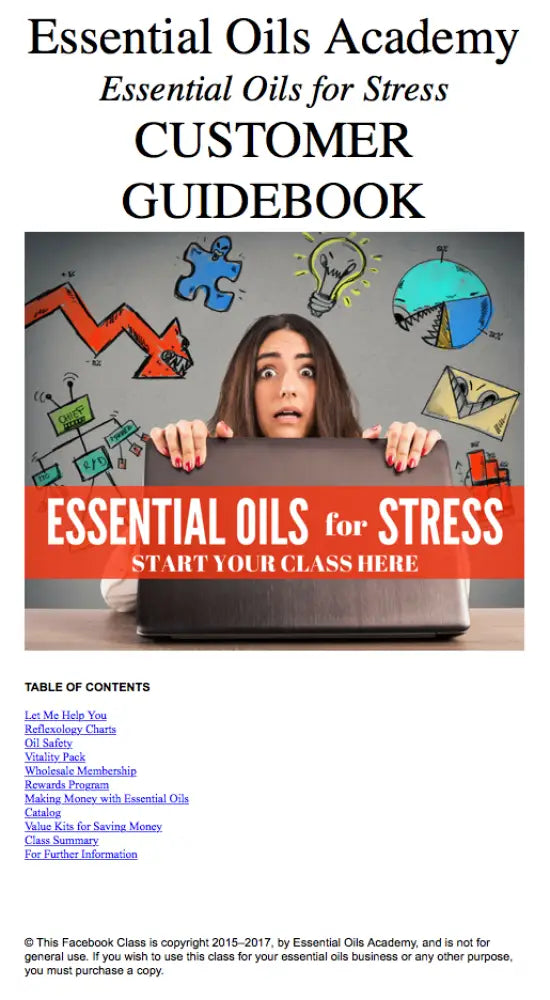 Essential Oils For Stress Oil Academy Digital Online Class