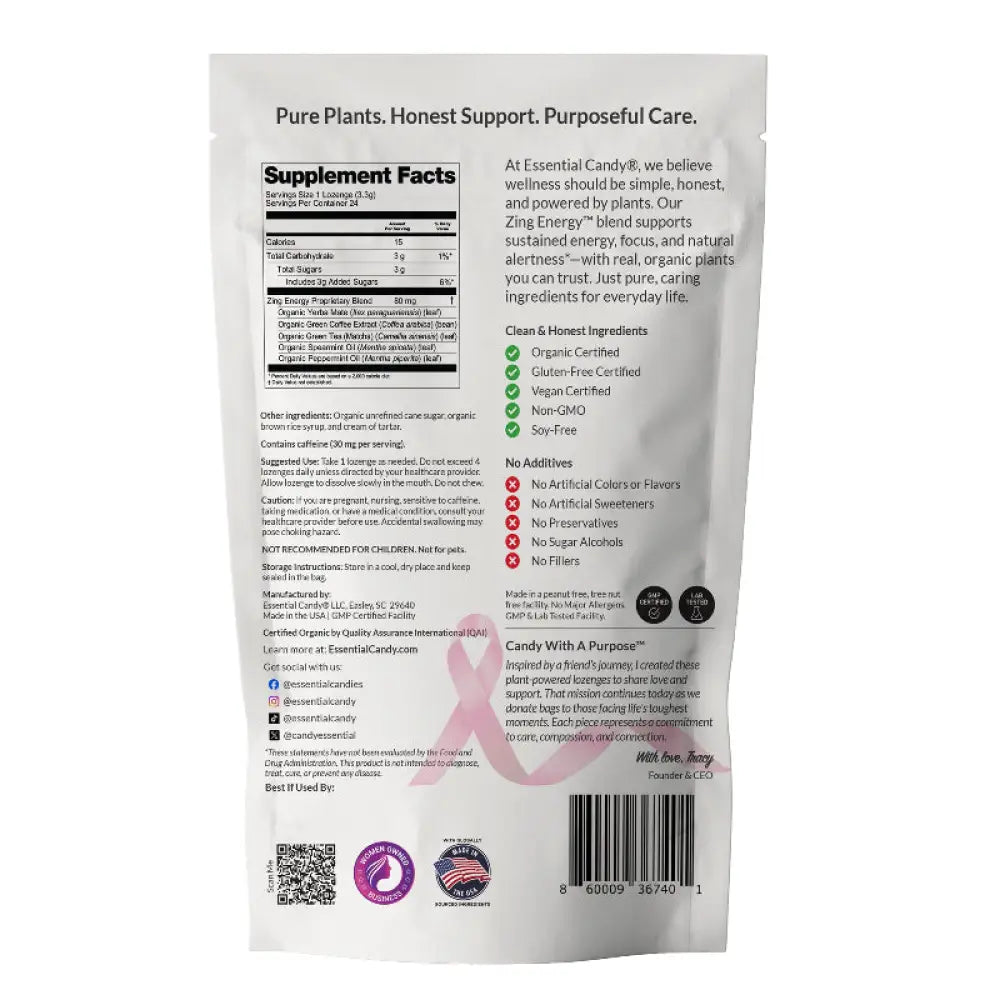 ’Zing! Energy’ Botanical Lozenges