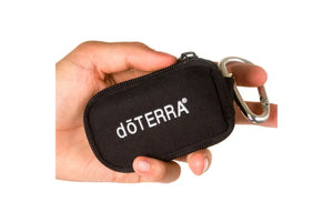 Dōterra Branded Key Chain Case (Holds 8 Sample Vials) Black