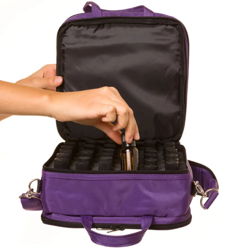 Sky Blue doTERRA Branded Compact Versatile Aromatherapy Case (Holds 60 Vials)