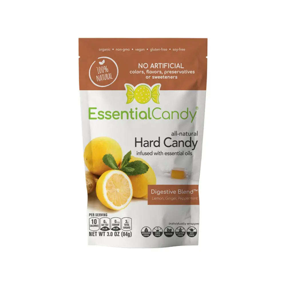 &quot;Digestive Blend&quot; Hard Candy with Lemon Ginger and Peppermint