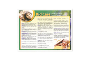 Kid Care With Essential Oils Chart
