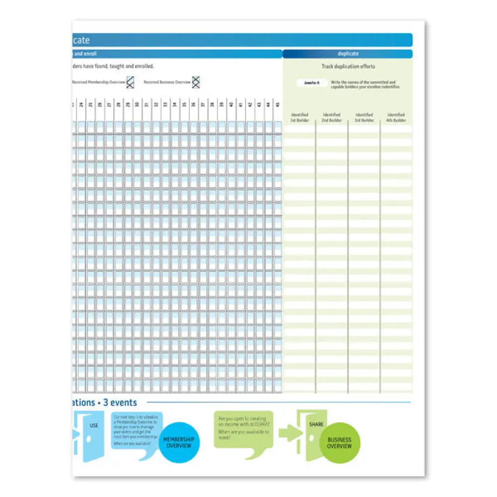 My Fast Track Planner Charts (Pack Of 10)