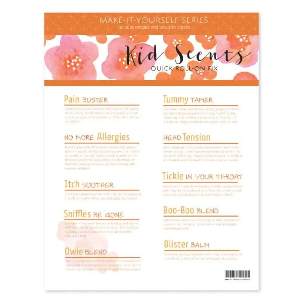 Kid Scents Make-It-Yourself Recipes And Label Set