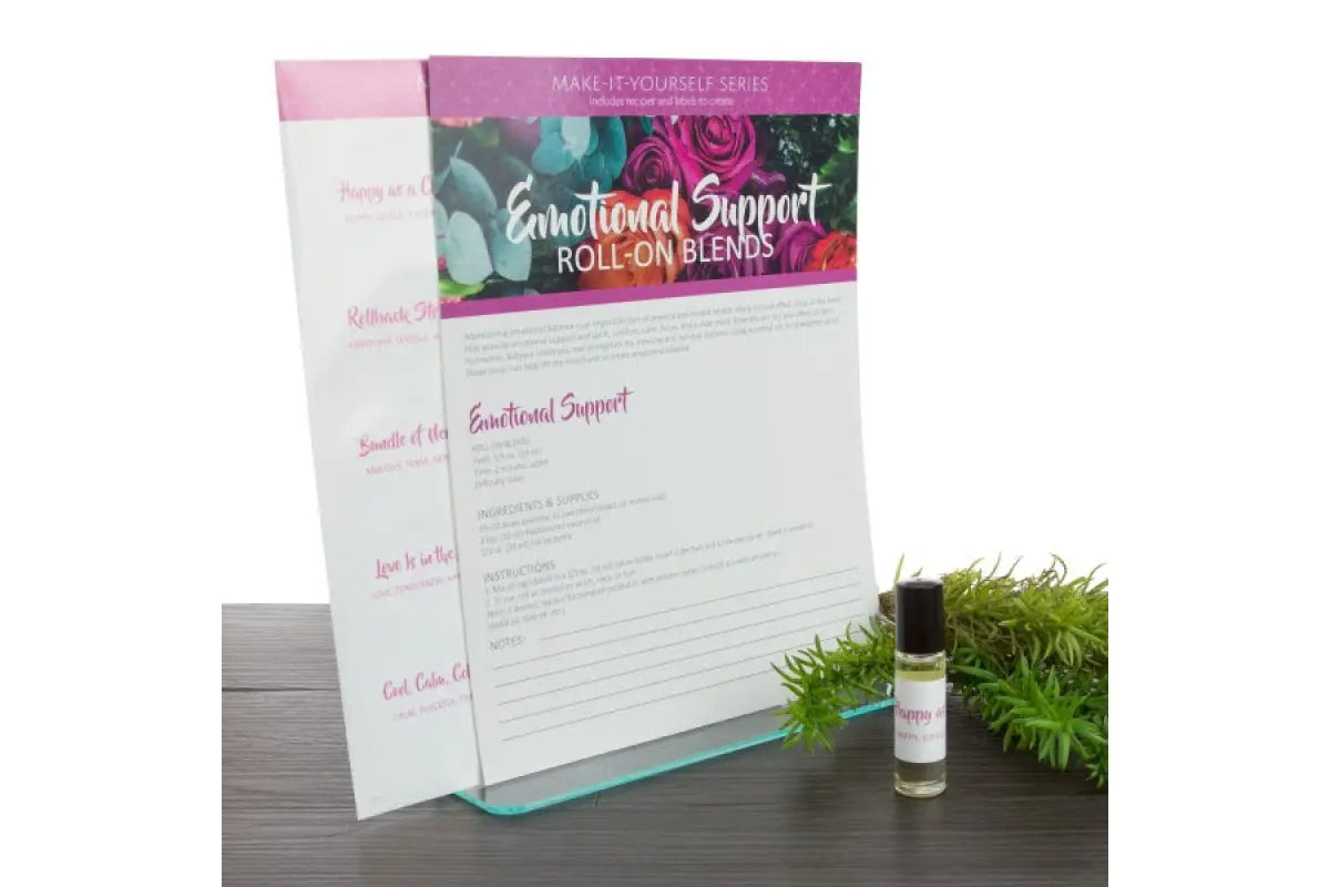 "Emotional Support" Make-It-Yourself Roll-on Recipes and Label Set