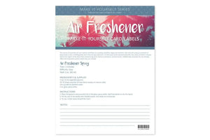 Air Freshener Make-It-Yourself Recipes And Label Set