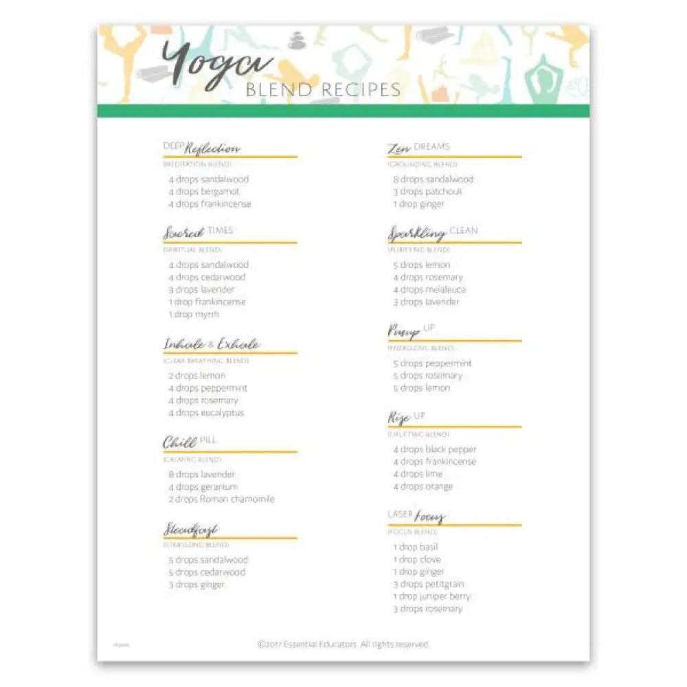 Yoga Sprays Make-It-Yourself Recipes And Labels