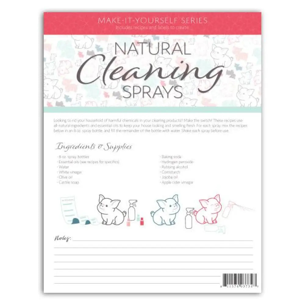 Cleaning Sprays Make-It-Yourself Recipes And Labels