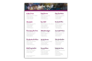 Ladies Night Make-It-Yourself Recipes And Labels