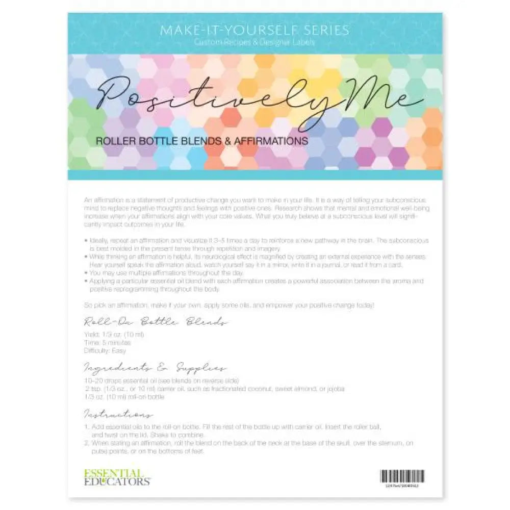 &quot;Positively Me&quot; Make-It-Yourself Recipes and Labels