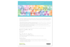 "Positively Me" Make-It-Yourself Recipes and Labels