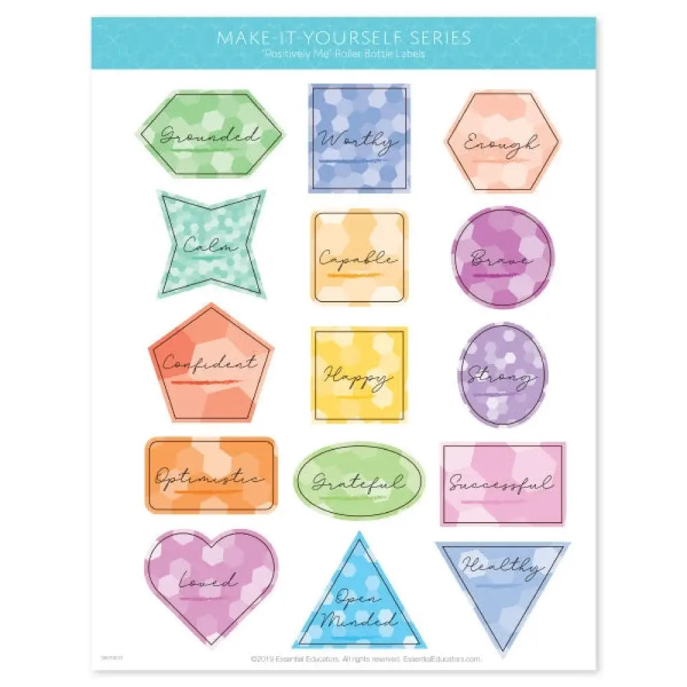 Positively Me Make-It-Yourself Recipes And Labels