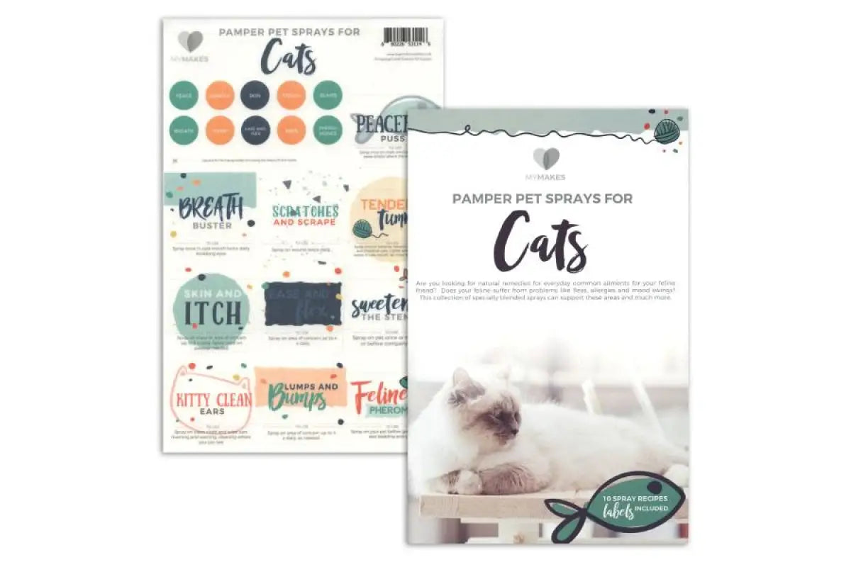 &quot;My Makes Pet Sprays for Cats&quot; Recipes and Label Set