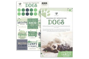 "My Makes Pet Sprays for Dogs" Recipes and Label Set