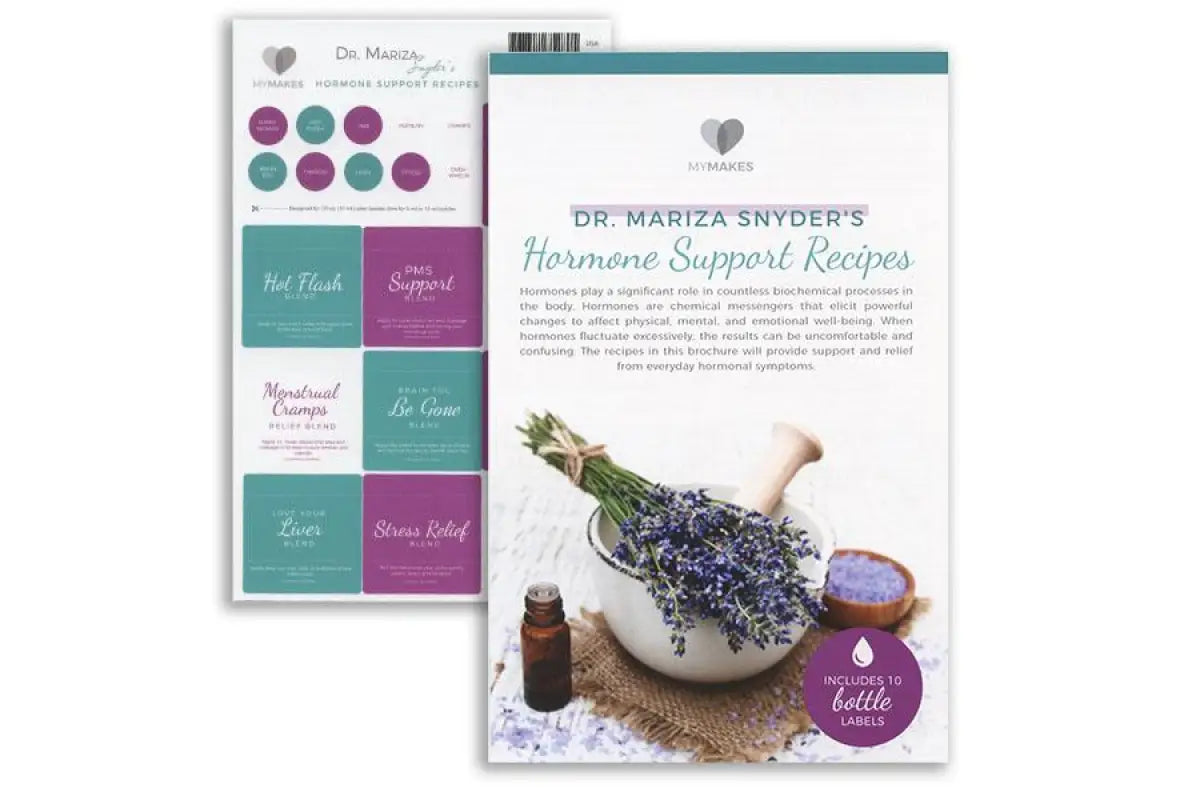 &quot;My Makes Dr. Mariza Snyder&#39;s Hormone Support&quot; Recipes and Label Set