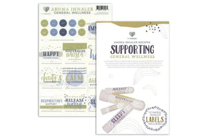 "My Makes Supporting General Wellness" Inhaler Recipes and Label Set