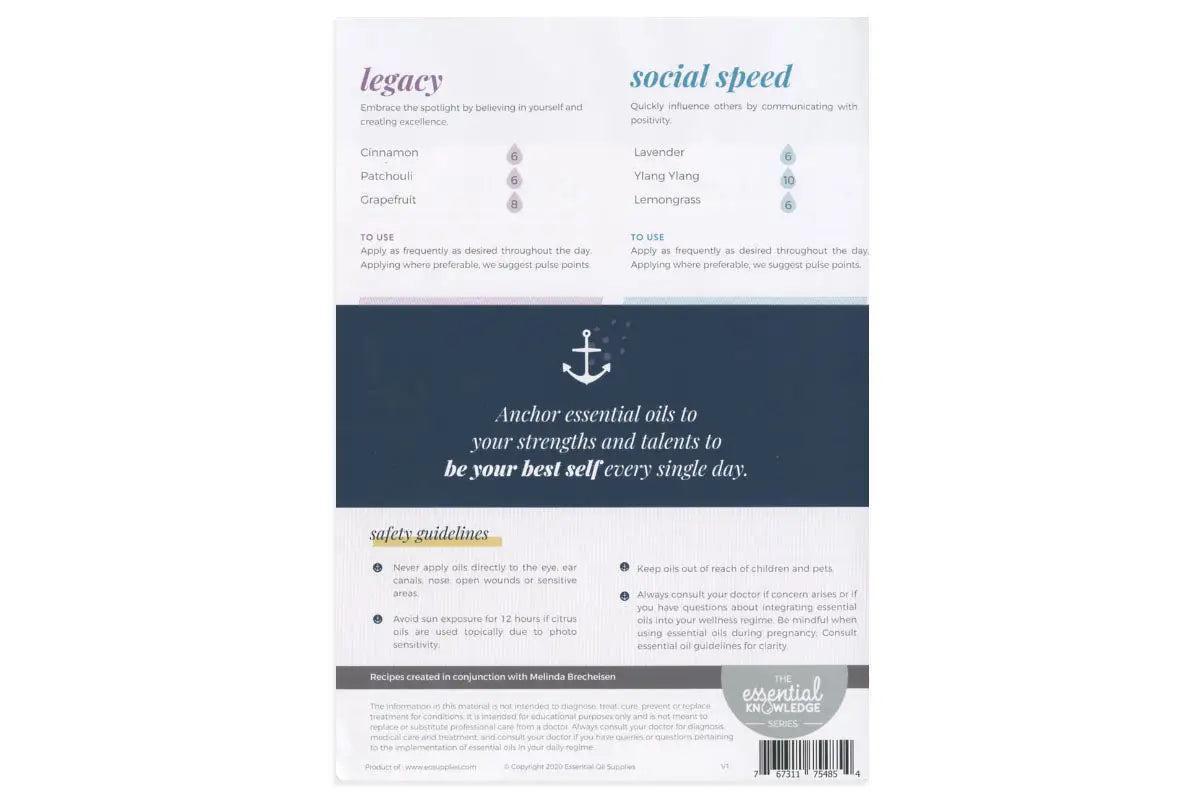 My Makes Anchor To Your Strengths Recipes And Label Set