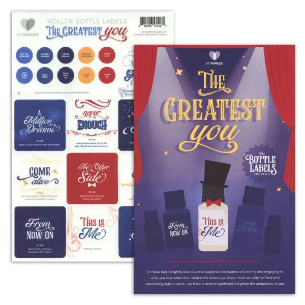 &quot;My Makes The Greatest You&quot; Recipes and Label Set