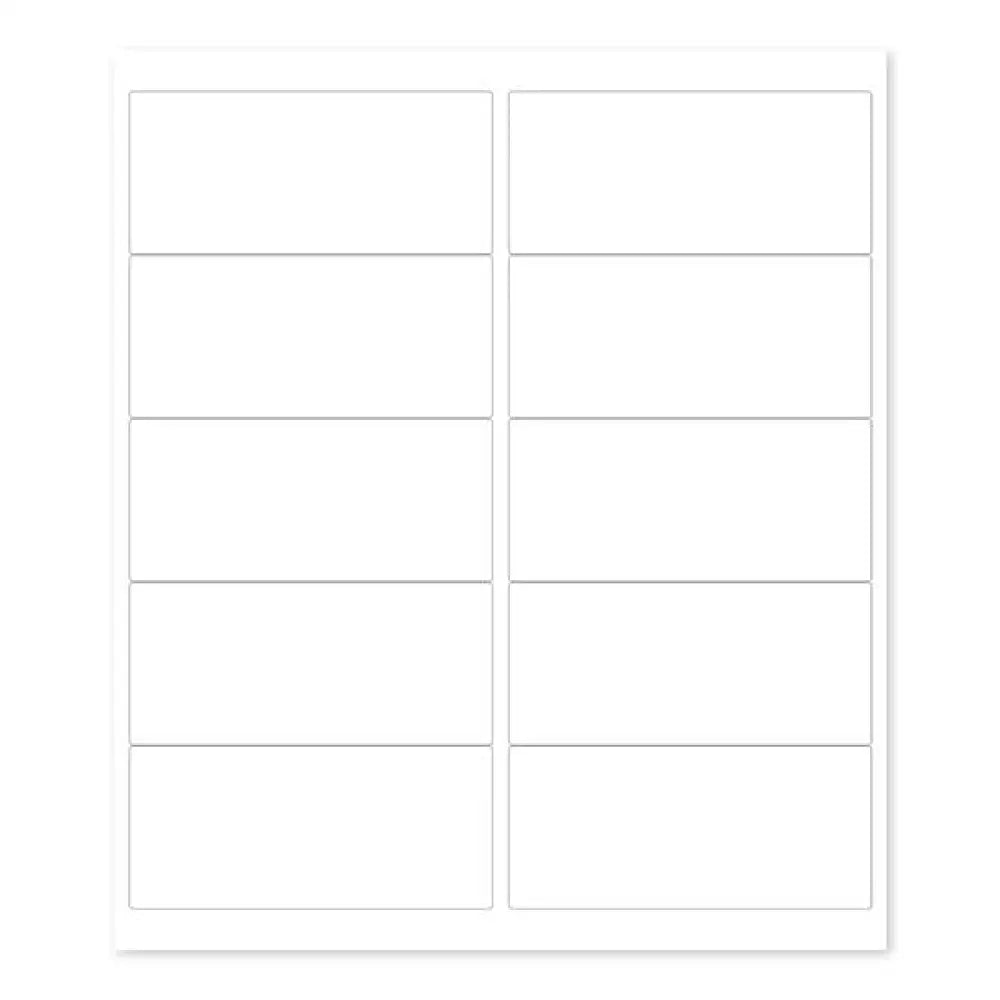 &quot;Blank White Laser Printer Labels: 4 x 2&quot; (Sheet of 10 for 2 4 or 8 oz. Bottles)